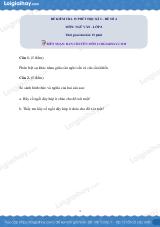 Đề kiểm tra 15 phút Văn 8 - Đề số 4